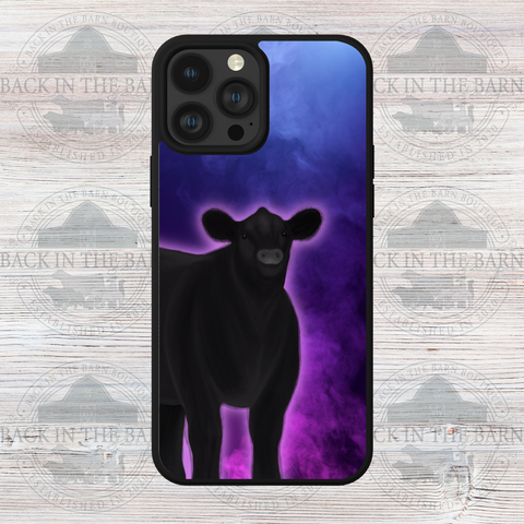 Purple Watercolor Cattle Phone Case
