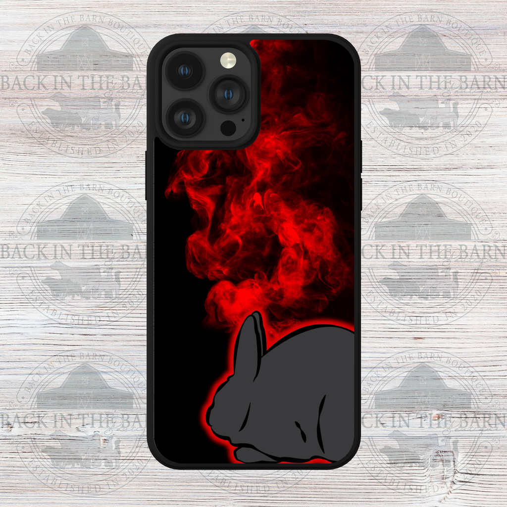 Red Flame Rabbit Phone Case