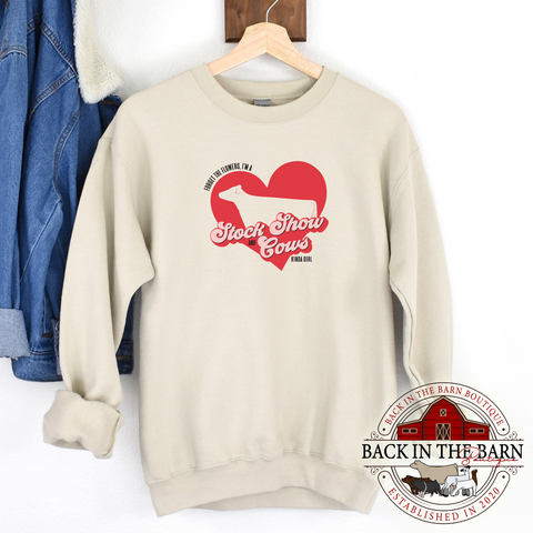 Forget Flowers Dairy Cow Crewneck
