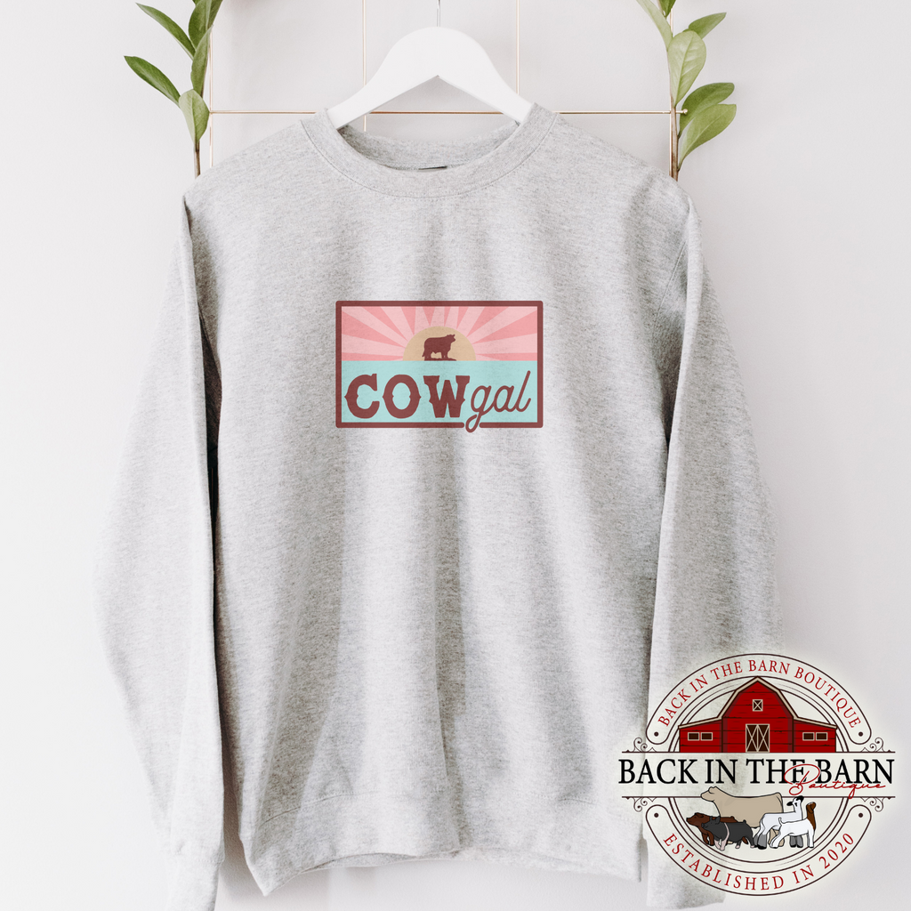 Cow Gal Cattle Crewneck