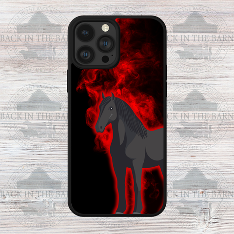 Red Flame Horse Phone Case