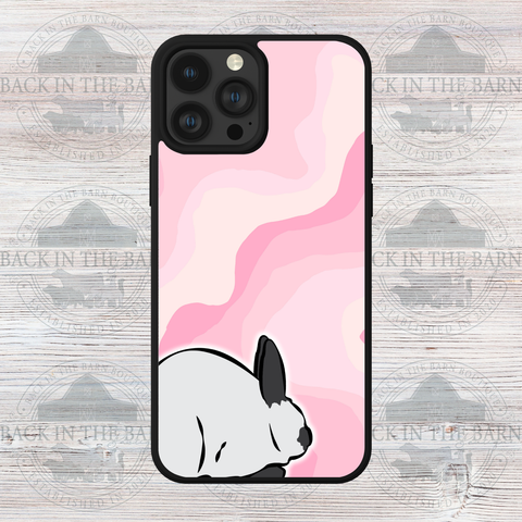 Pink Swirl Rabbit Phone Case