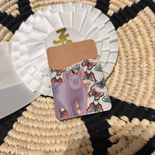Back of Phone Pig Card Wallet
