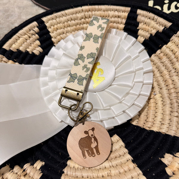 Cotton Cattle Wristlet