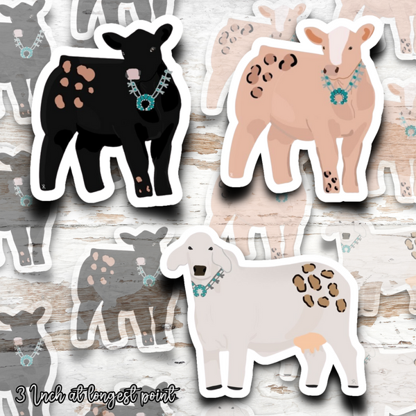 Cheetah Livestock Stickers