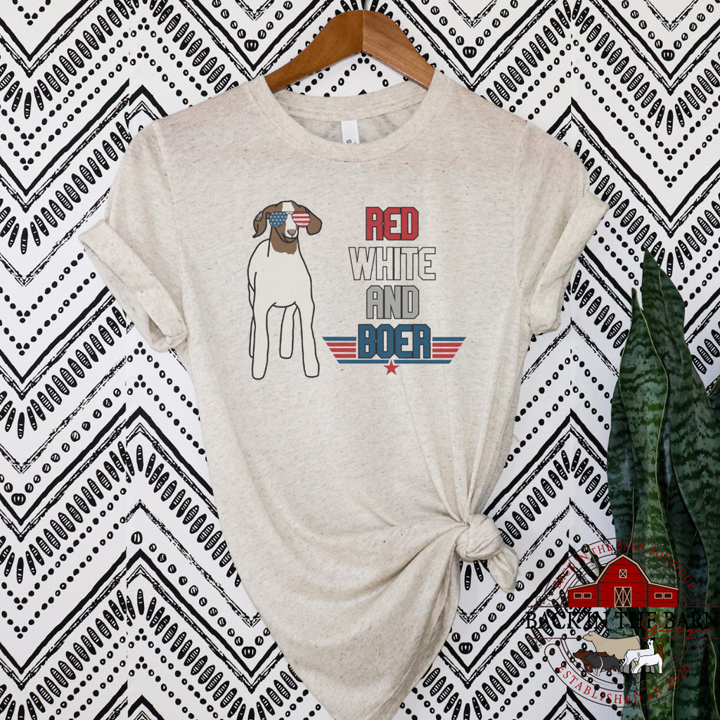 Red, White, and Boer Goat Shirt