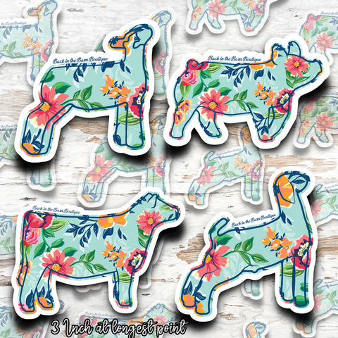 Wild Flower Livestock Stickers
