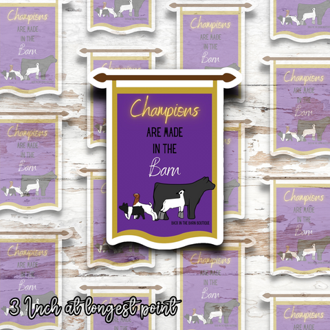 Banner Chaser Livestock Sticker