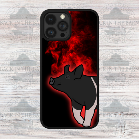Red Flame Pig Phone Case