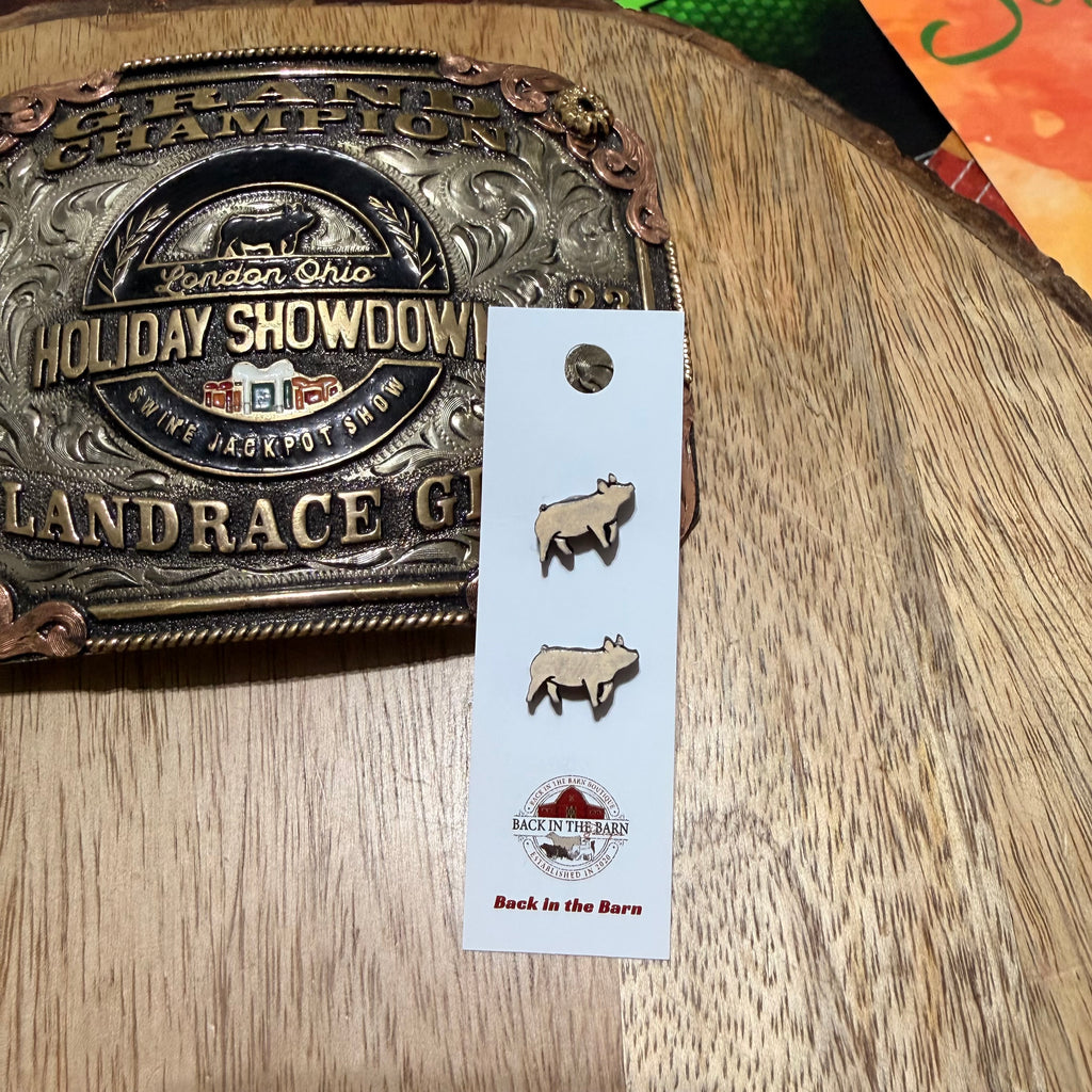 Yorkshire Pig Stud Earrings