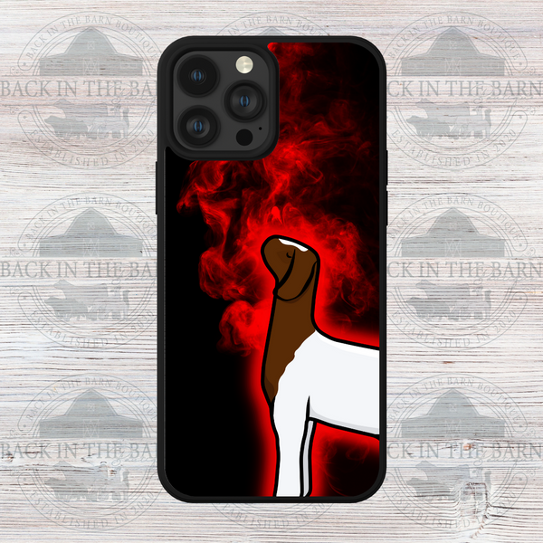 Red Flame Pig Phone Case