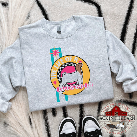Life of a Showgirl Goat Crewneck