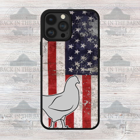 American Flag Chicken Phone Case