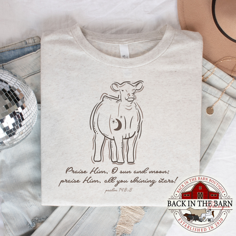 Shining Stars Psalm 148:3 Cattle Shirt