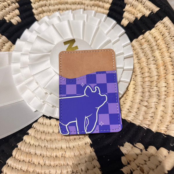 Back of Phone Pig Card Wallet