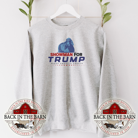 Showman For TRUMP Brahma Cattle Crewneck