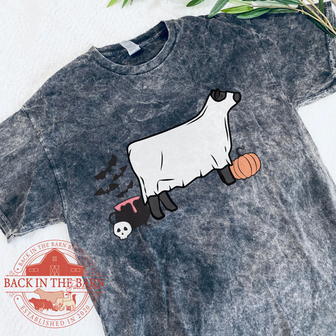 Spooky Season Cattle Mineral Wash Shirt