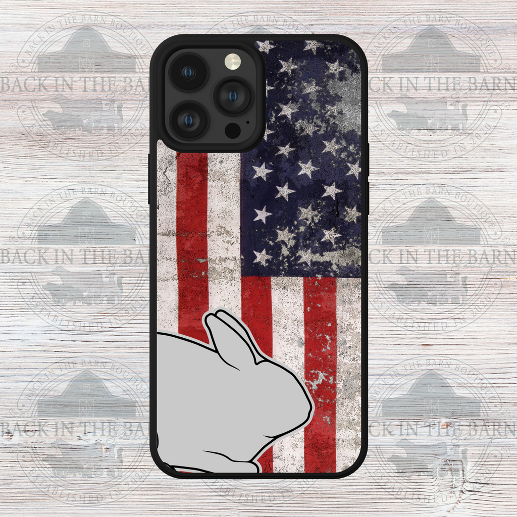 American Flag Rabbit Phone Case