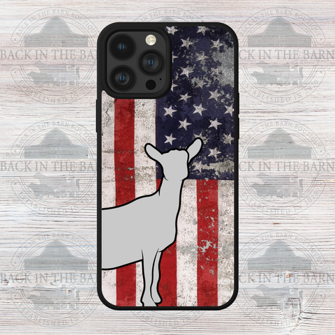 American Flag Dairy Goat Phone Case