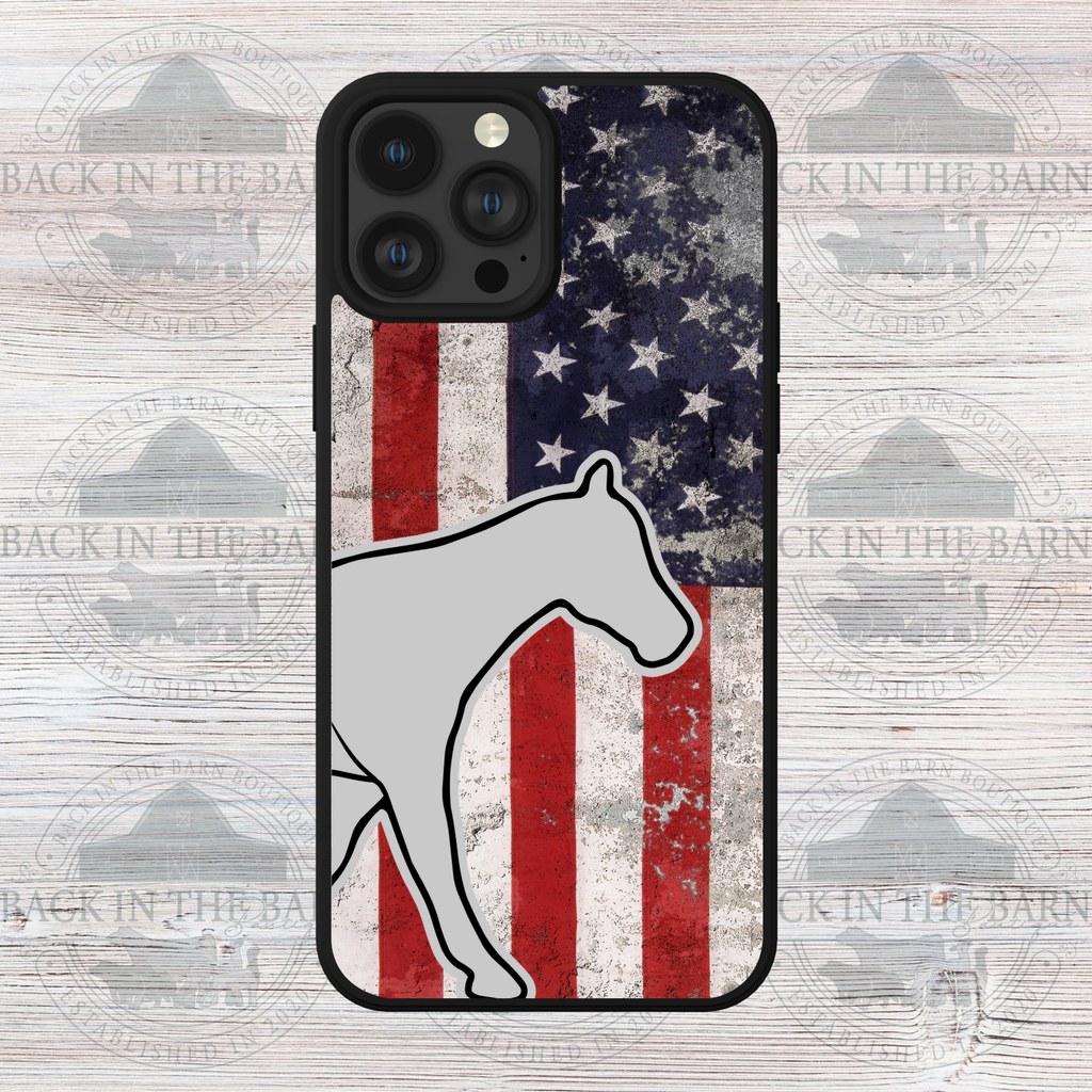 American Flag Horse Phone Case