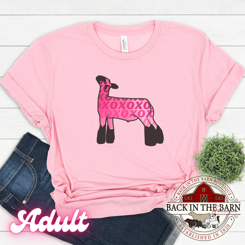 Pink Watercolor Lamb Shirt