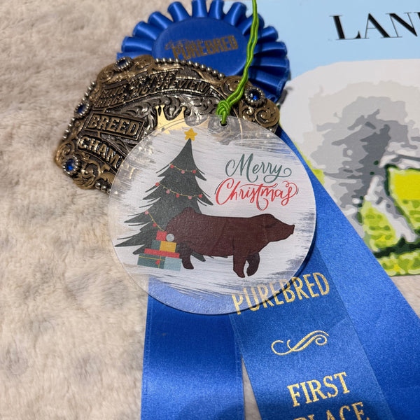 Acrylic Pig Breed Ornaments