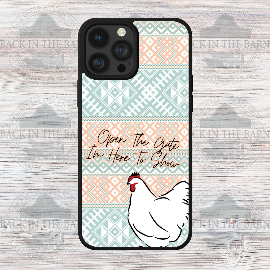 Open the Gate Chicken Phone Case