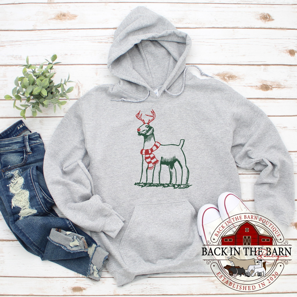 Christmas Scarf Goat Sweatshirt