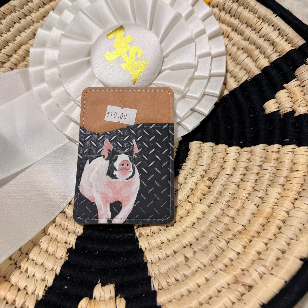 Back of Phone Pig Card Wallet