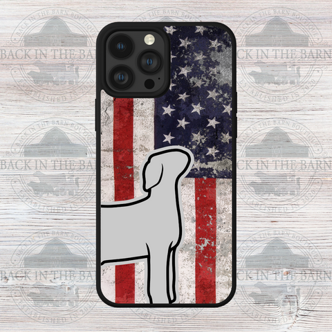 American Flag Goat Phone Case