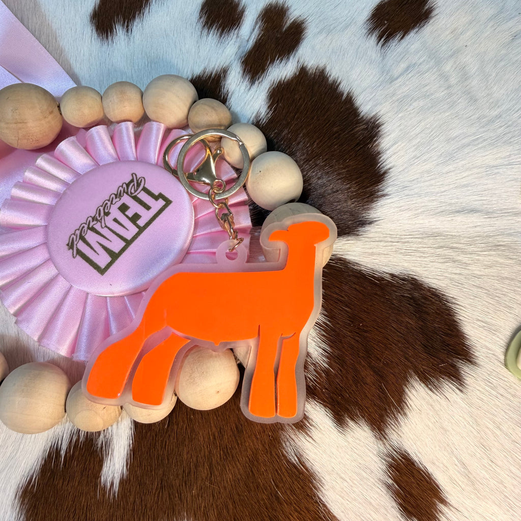 Acrylic Lamb Keychain