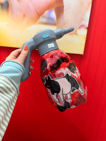 Ready to Ship Red Swirl Electric Sprayer