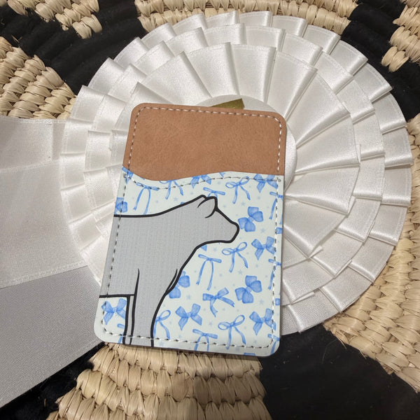 Back of Phone Cattle Card Wallet