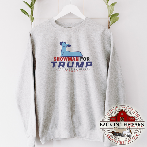 Showman For TRUMP Lamb Crewneck