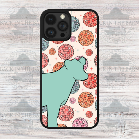 Disco Party Cattle Phone Case