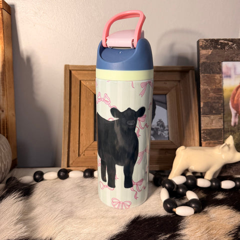 Sage Bow Sip Top Cattle Tumbler