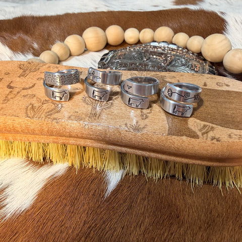 Adjustable Stamped Cattle Rings