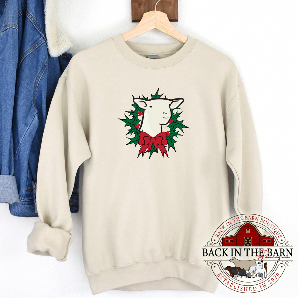 Wreath Lamb Crewneck