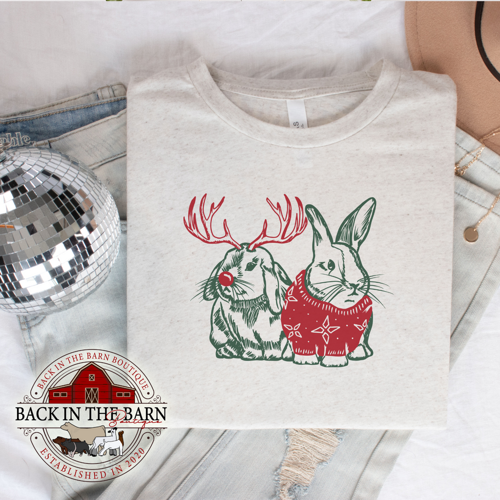 Christmas Sweater Rabbit Shirt