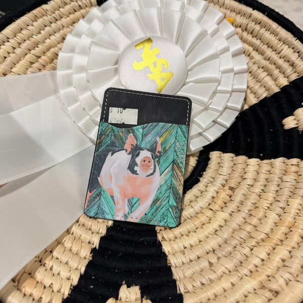 Back of Phone Pig Card Wallet