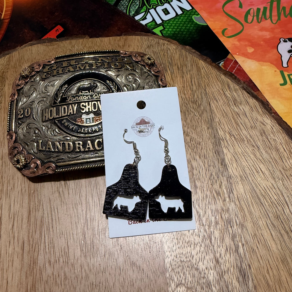 Pig Ear Tag Earrings