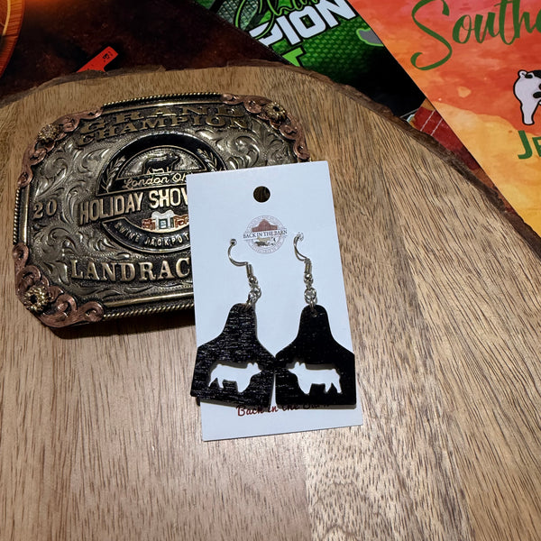 Pig Ear Tag Earrings