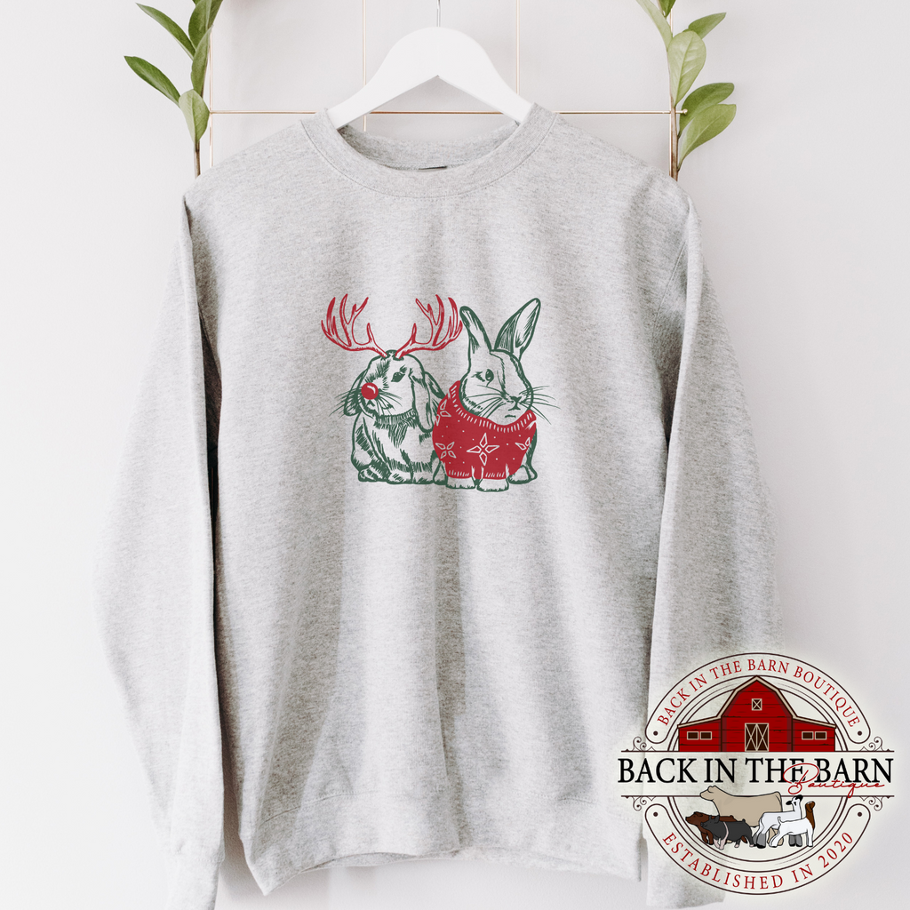 Christmas Sweater Rabbit Crewneck