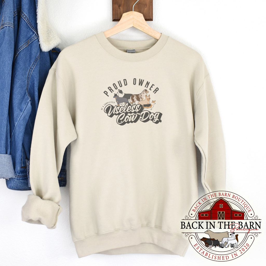 Cow Dog Livestock Crewneck