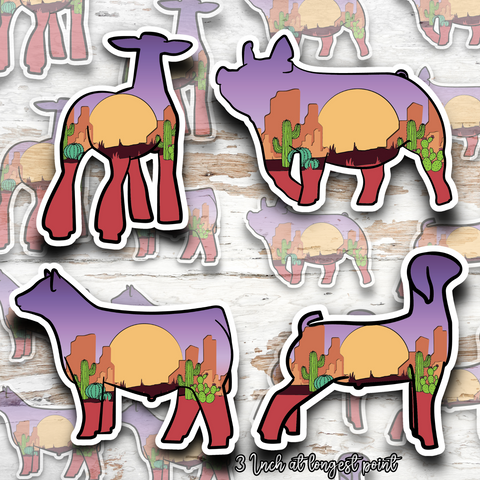 Desert Dreamer Livestock Stickers
