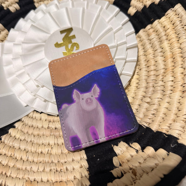 Back of Phone Pig Card Wallet