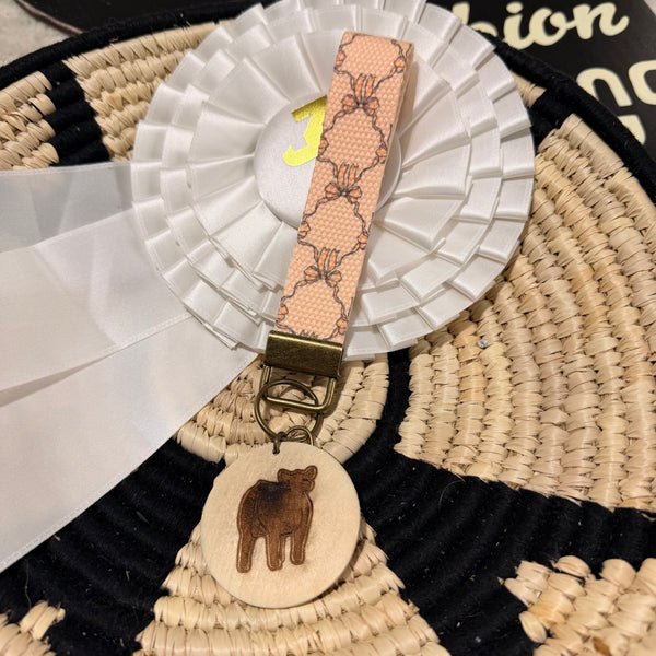 Cotton Cattle Wristlet