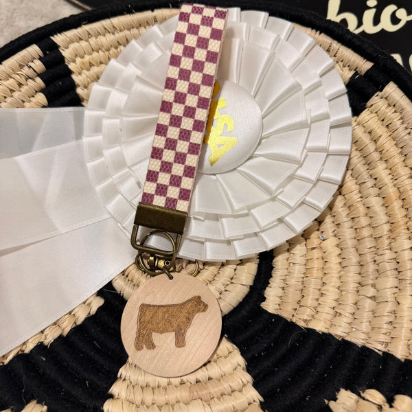 Cotton Cattle Wristlet