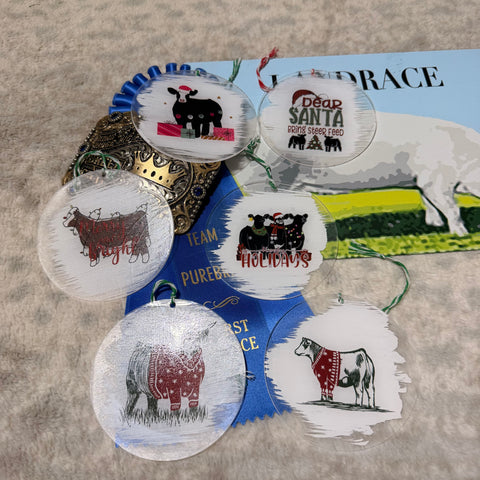 Acrylic Cattle Ornaments