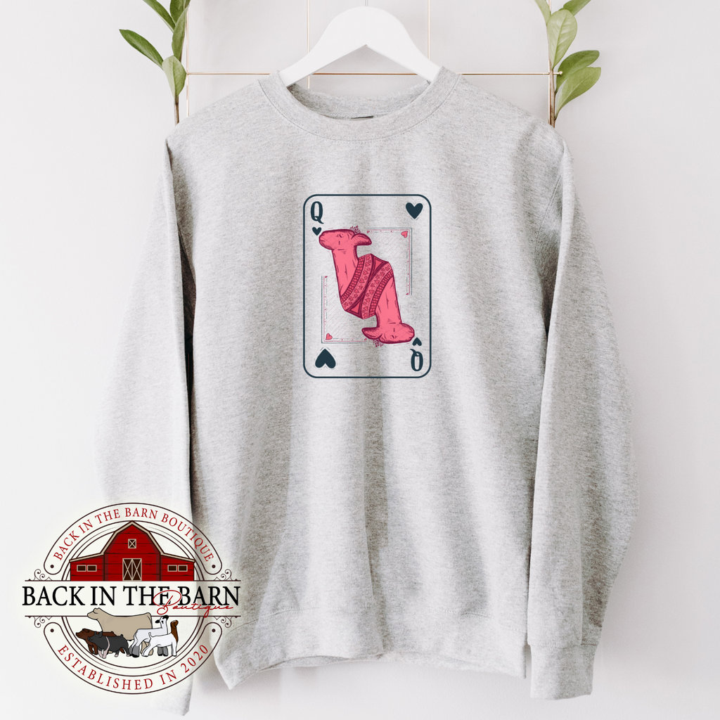 Queen of Hearts Lamb Crewneck